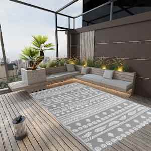 Zunanja preproga ARAKIL siva 190x290 cm PP