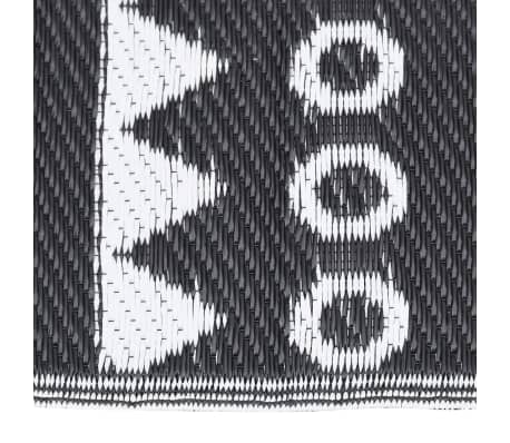 vidaXL Tapis d'ext&eacute;rieur ARAKIL Noir 140x200 cm PP