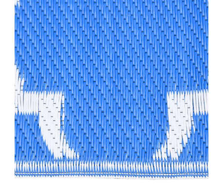 vidaXL Outdoor-Teppich Blau 120x180 cm PP