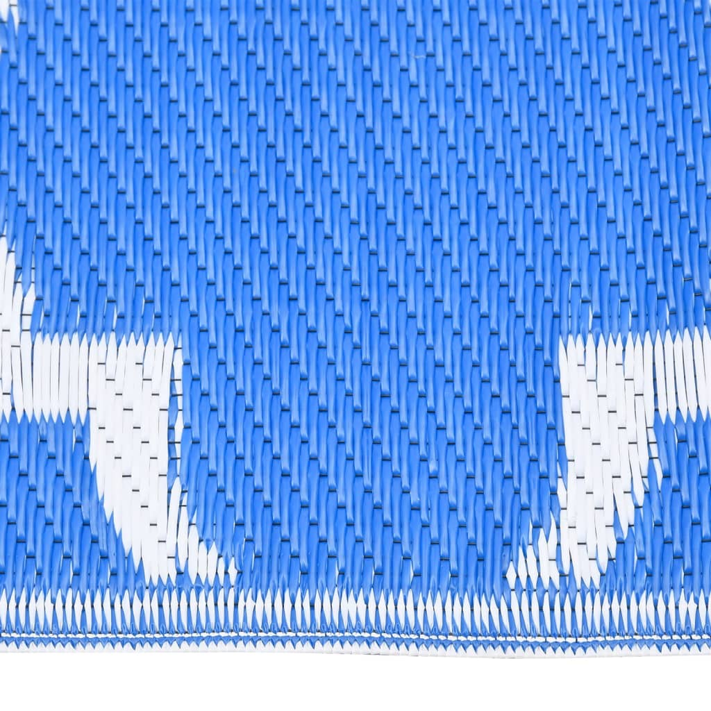 vidaXL āra paklājs, zils, 190x290 cm, PP