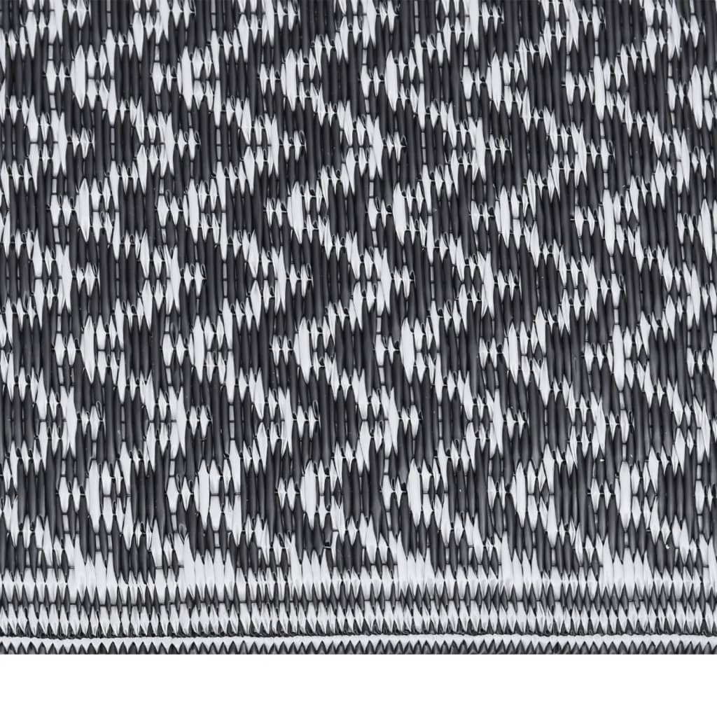 vidaXL Buitenkleed ARAKIL 140x200 cm polypropeen zwart afbeelding