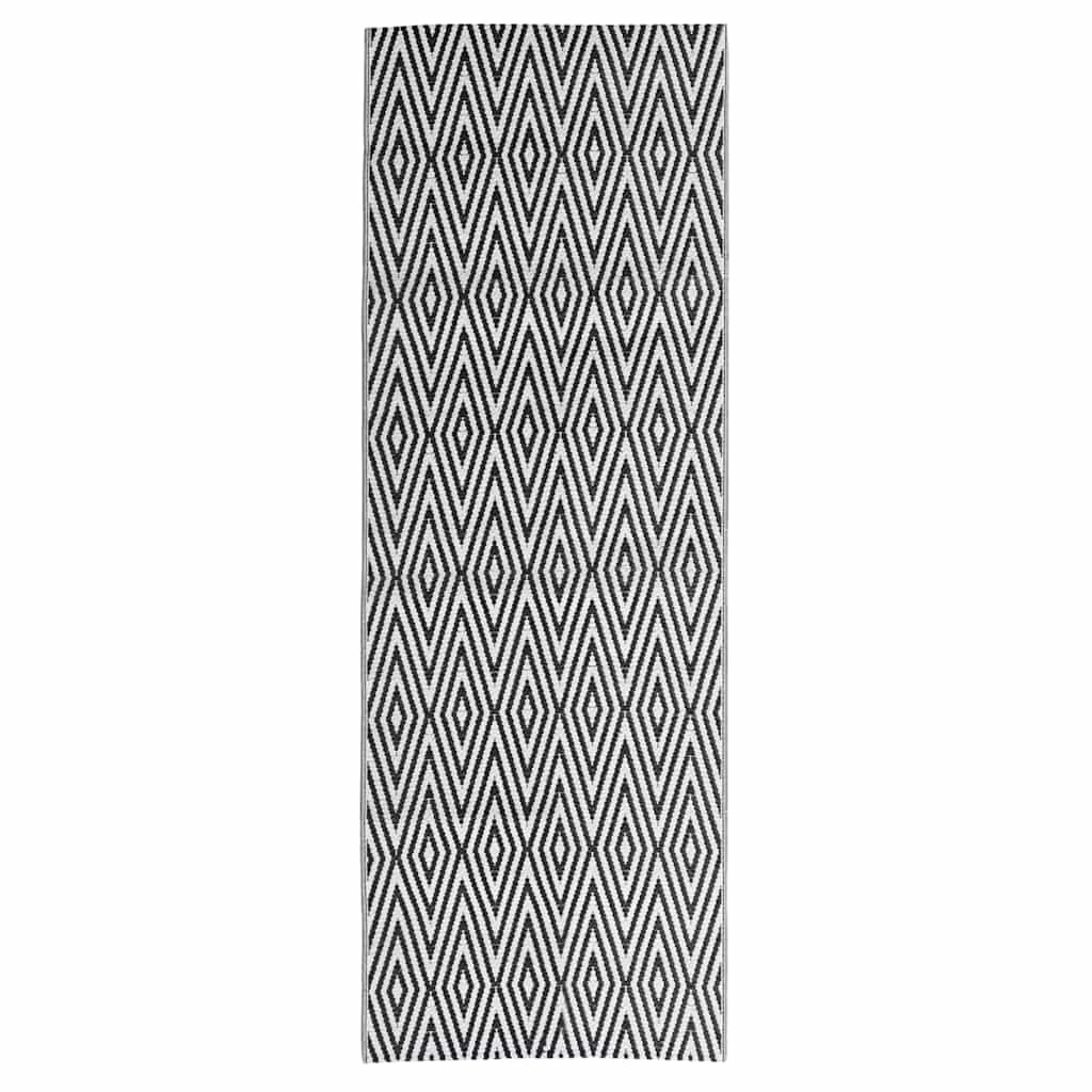 VidaXL Buitenkleed Arakil 80x250 Cm Polypropeen Zwart