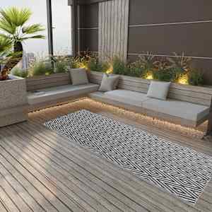 Zunanja preproga ARAKIL črna 80x250 cm PP