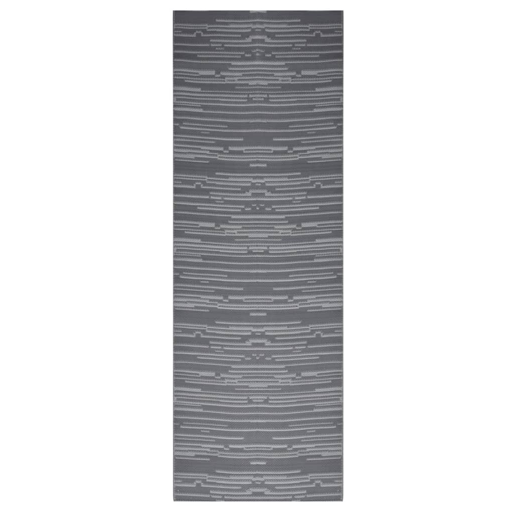 vidaXL k&uuml;lt&eacute;ri szőnyeg ARAKIL antracit 80x250 cm PP