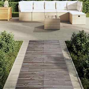 vidaXL Outdoor Carpet ARAKIL Brown 80x250 cm PP