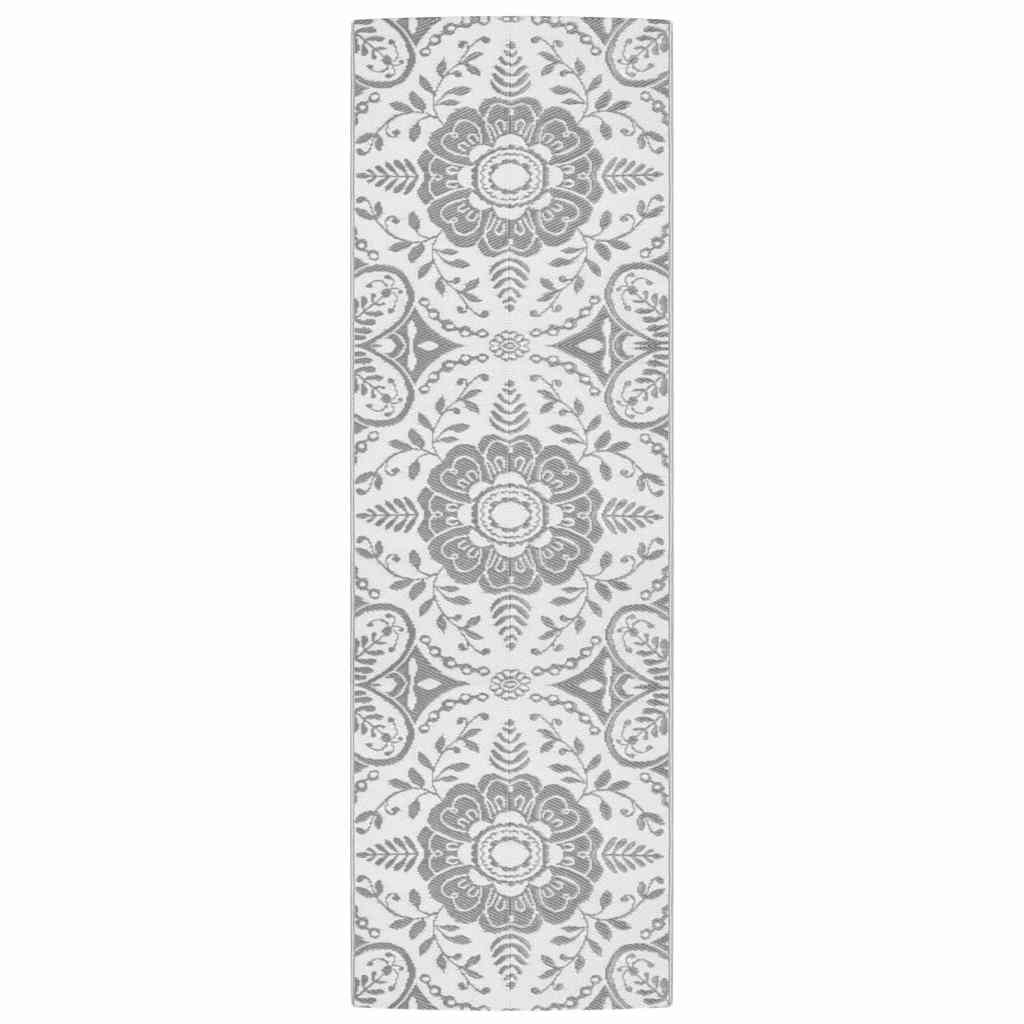 vidaXL Venkovní koberec ARAKIL světle šedý 80 x 250 cm PP