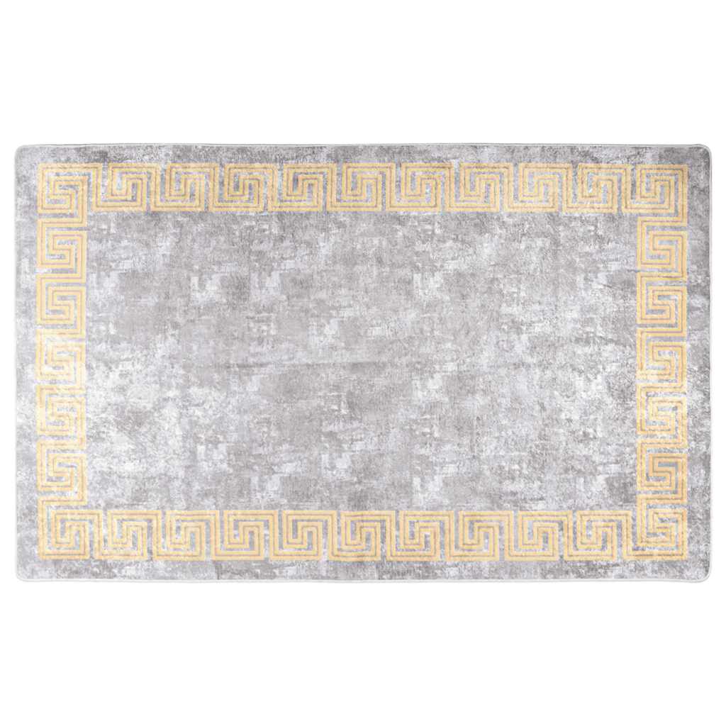vidaXL Koberec pratelný 80 x 150 cm šedý protiskluzový