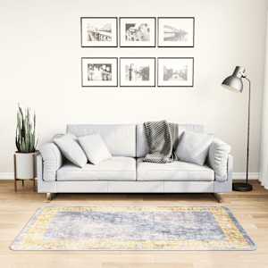 Pralna preproga 80x150 cm siva protizdrsna