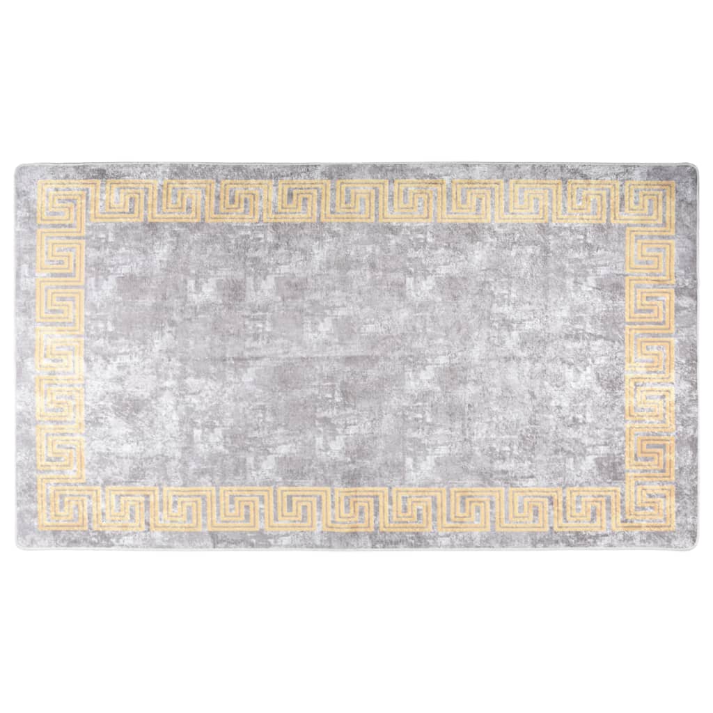 vidaXL Koberec pratelný 190 x 300 cm šedý protiskluzový