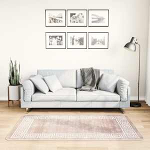 Pralna preproga 80x150 cm bež protizdrsna