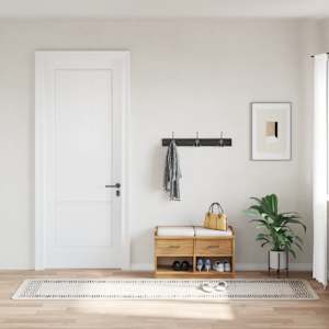 Pralna preproga 80x300 cm svetlo bež protizdrsna