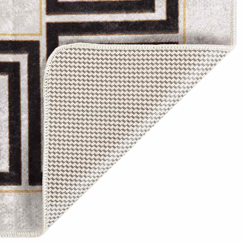 vidaXL Matto pestävä 120x180 cm vaalea beige liukumaton