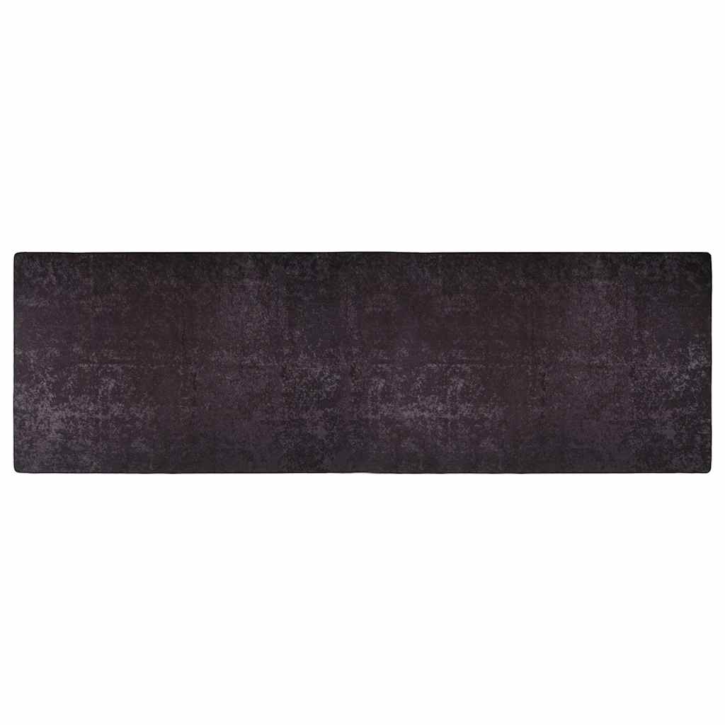 Tapis lavable antidérapant 80x300 cm Anthracite