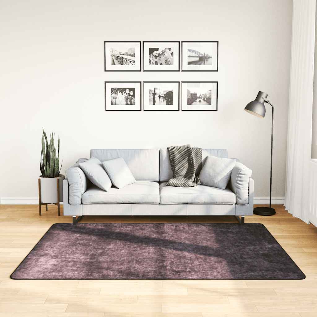 Prateľný koberec 120x180 cm antracitový protišmykový 337954
