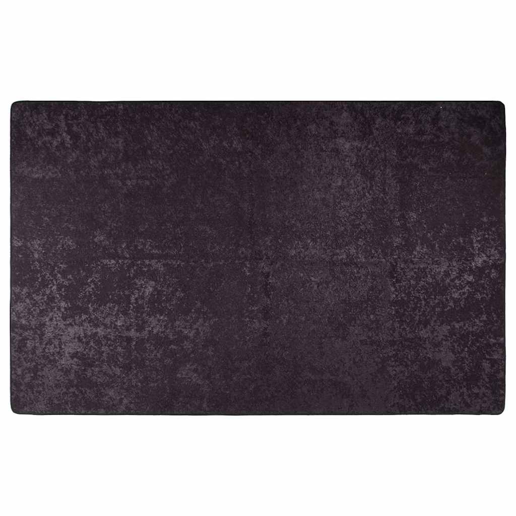 vidaXL Prateľný koberec 160x230 cm antracitový
