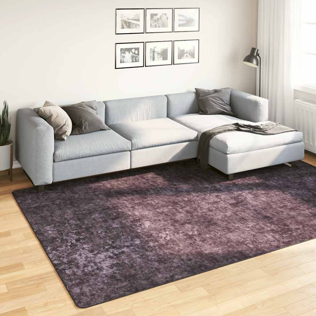 Prateľný koberec 190x300 cm antracitový protišmykový 337956