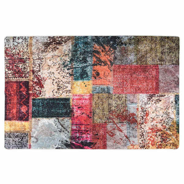 vidaXL lapivaip, pestav, 80 x 150, mitmev&auml;rviline