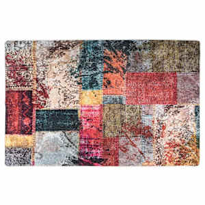 Koberec pratelný patchwork 80x150 cm vícebarevný - obrázek 2