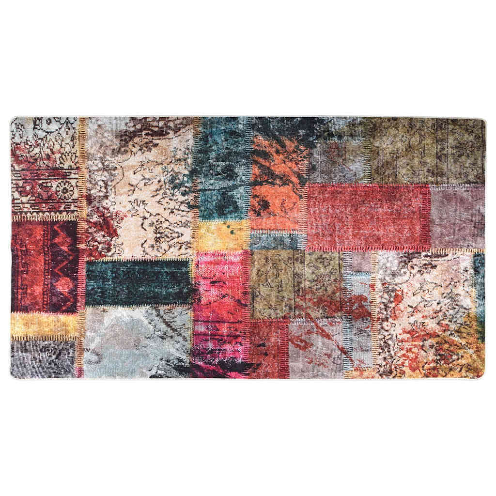 vidaXL Koberec pratelný patchwork 190x300 cm vícebarevný protiskluzový