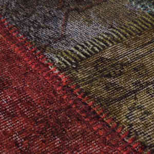 Koberec pratelný patchwork ⌀ 120 cm vícebarevný - obrázek 3