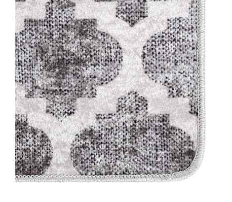 vidaXL Vloerkleed wasbaar anti-slip 80x150 cm meerkleurig