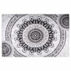 vidaXL vaip, pestav, 80 x 150, must ja hall
