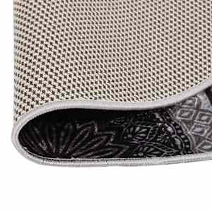 vidaXL Tappeto Lavabile &phi;120 cm Multicolore Antiscivolo