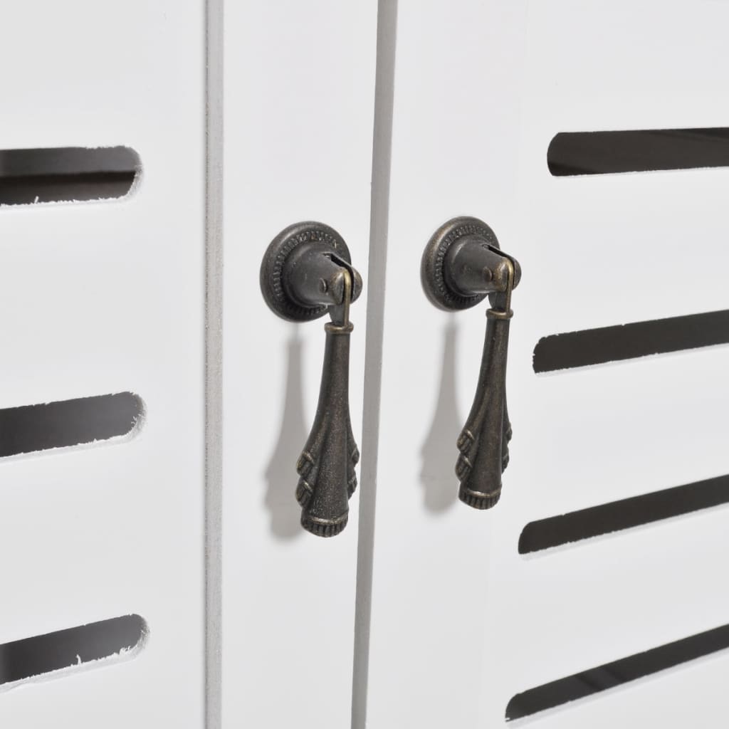 Vitrine Blanc 46x24x140 Cm Bois De Paulownia Solide VidaXL 17 width=274