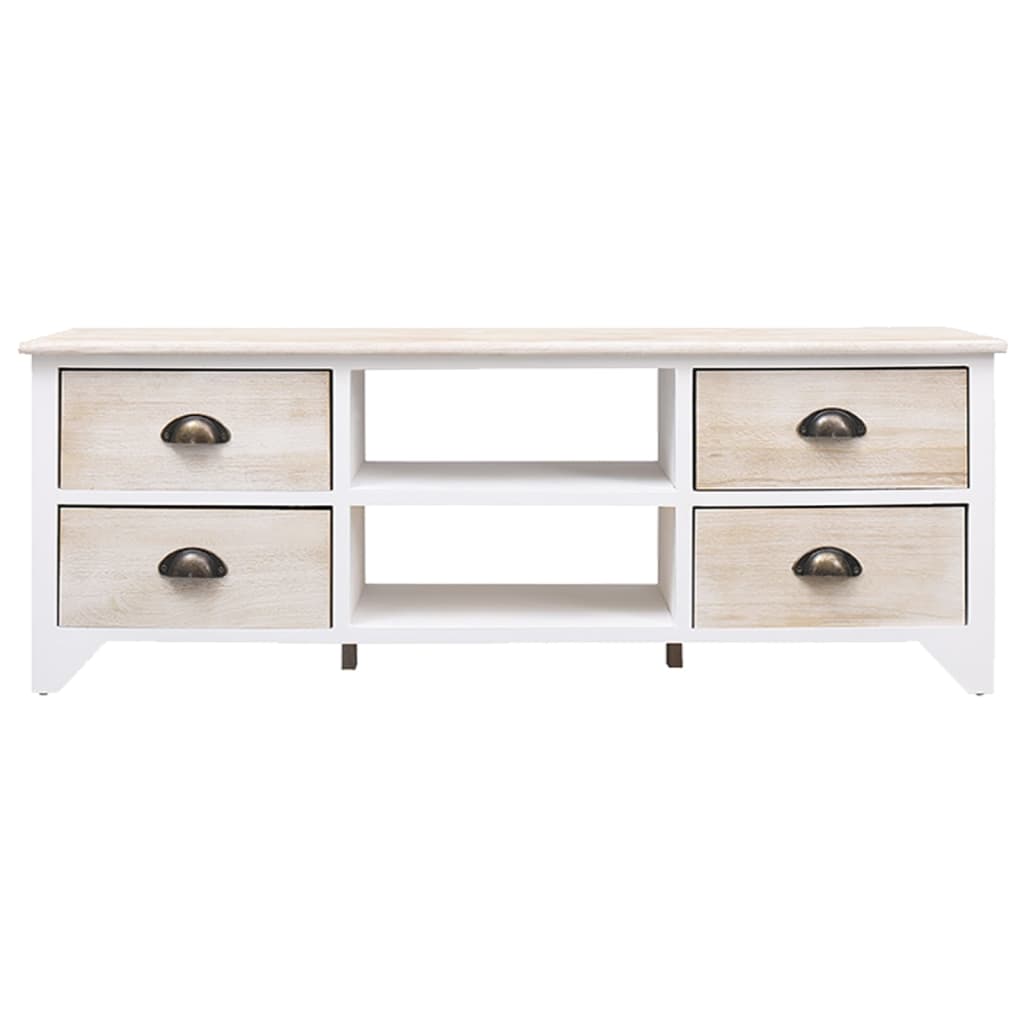 vidaXL tömör császárfa TV-szekrény 108 x 30 x 40 cm