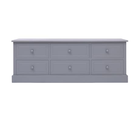 vidaXL Televizoriaus spintelė, tamsiai pilka, 108x30x40cm, paulovnija