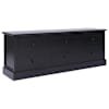 vidaXL telerikapp, must, 108 x 30 x 40 cm, Paulownia puit
