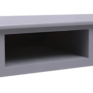 Psací stůl šedý 108 x 45 x 76 cm masivní pavlovnie - obrázek 8