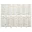  vidaXL 6 paneles antik fehér tömör faparaván 215 x 166 cm termék 2. képe