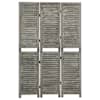 vidaXL 3 paneeliga sirm, hall, 106,5 x 166 cm, toekas puit
