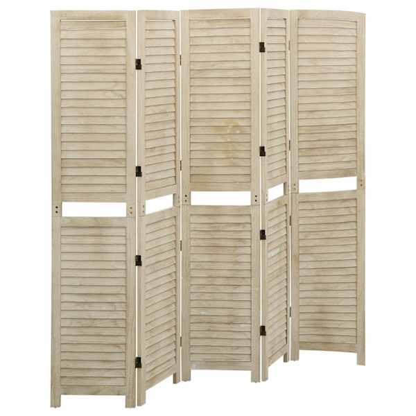 vidaXL 5 paneeliga sirm, 175 x 165 cm, paulownia puit