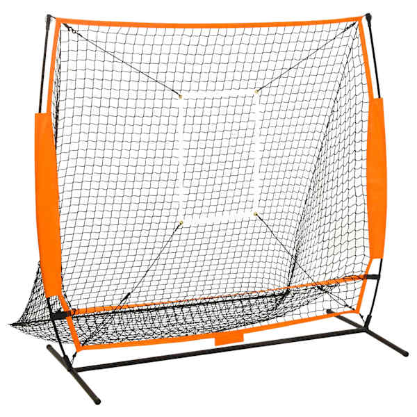 vidaXL mitme spordiala pesapalli harjutusv&otilde;rk, must, 174x76x158,5 cm
