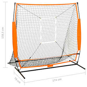 Tréninková síť pro baseball černá 174 x 76 x 158,5 cm - obrázek 7