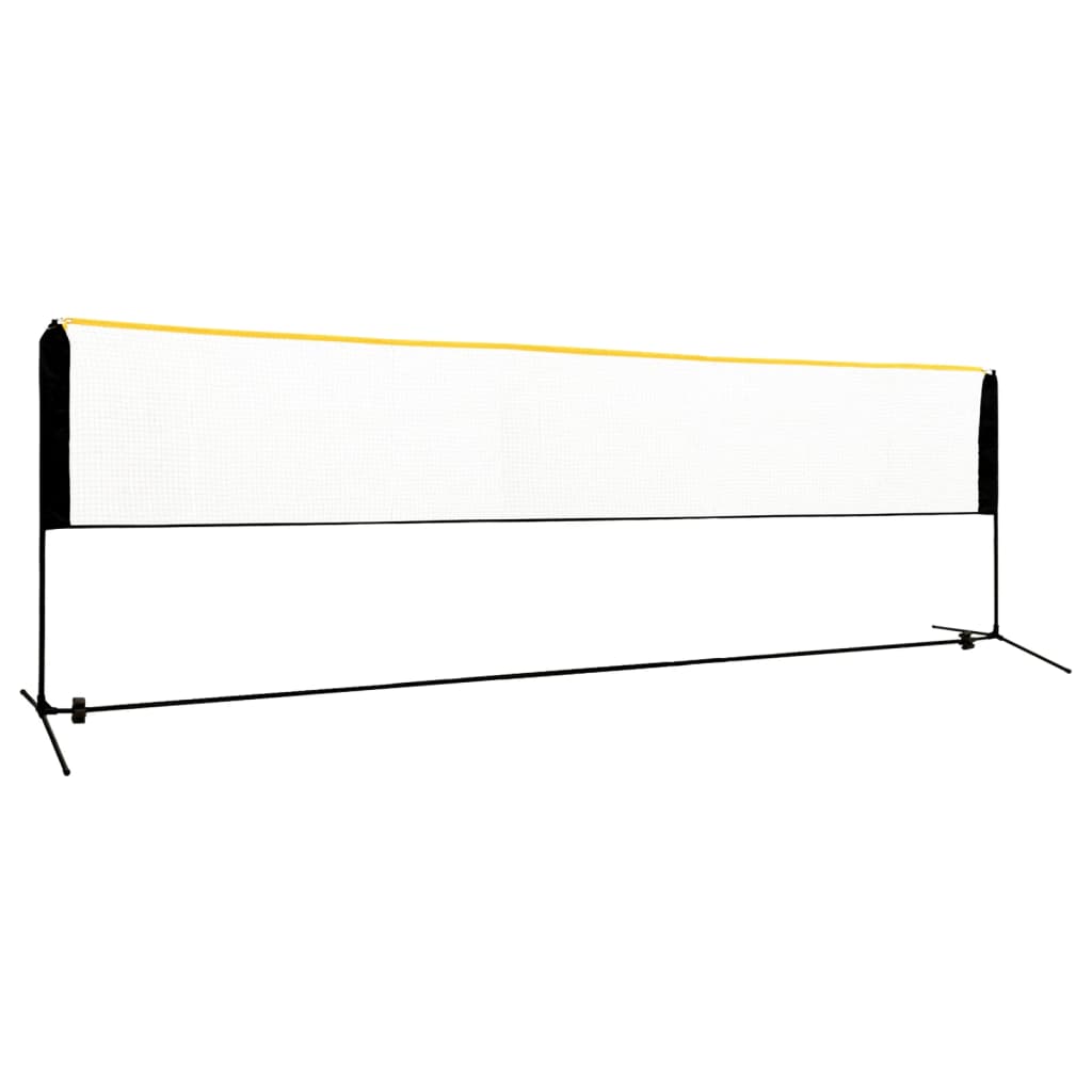 vidaXL Nastavitelná badmintonová síť 500 x 103 x 94–158 cm kov