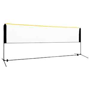 Nastavljiva mreža za badminton 400x103x94-158 cm kovinska