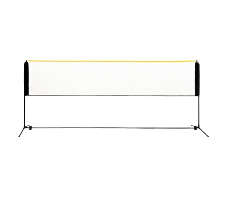 vidaXL Φιλέ Μπάντμιντον Ρυθμιζόμενο 400 x 103 x 94-158 εκ. Μεταλλικό