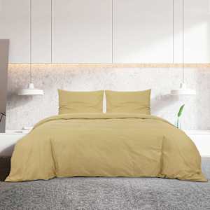 Sada ložního prádla taupe 200 x 200 cm lehké mikrovlákno - obrázek 3