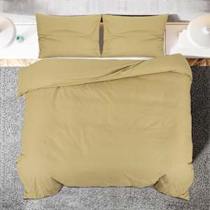 Sada ložního prádla taupe 260 x 240 cm lehké mikrovlákno - obrázek 5