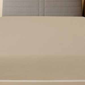Jersey prostěradlo taupe 140x200 cm bavlna - obrázek 2