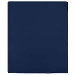 Napenjalna rjuha 2 kosa mornarsko modra 100x200 cm bombaž