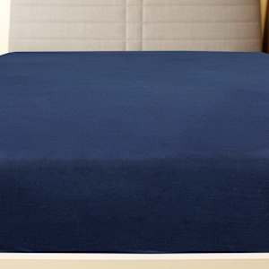 Jersey prostěradla 2 ks námořnická modř 180x200 cm bavlna - obrázek 2