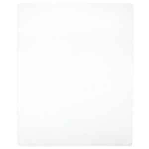 vidaXL kummiga voodilina, valge, 90x200 cm puuvill