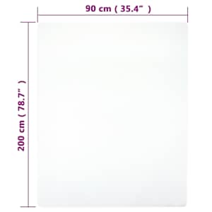 Jersey prostěradlo bílé 90x200 cm bavlna - obrázek 4