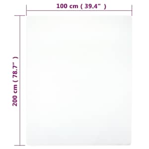 Jersey prostěradla 2 ks bílá 100x200 cm bavlna - obrázek 4