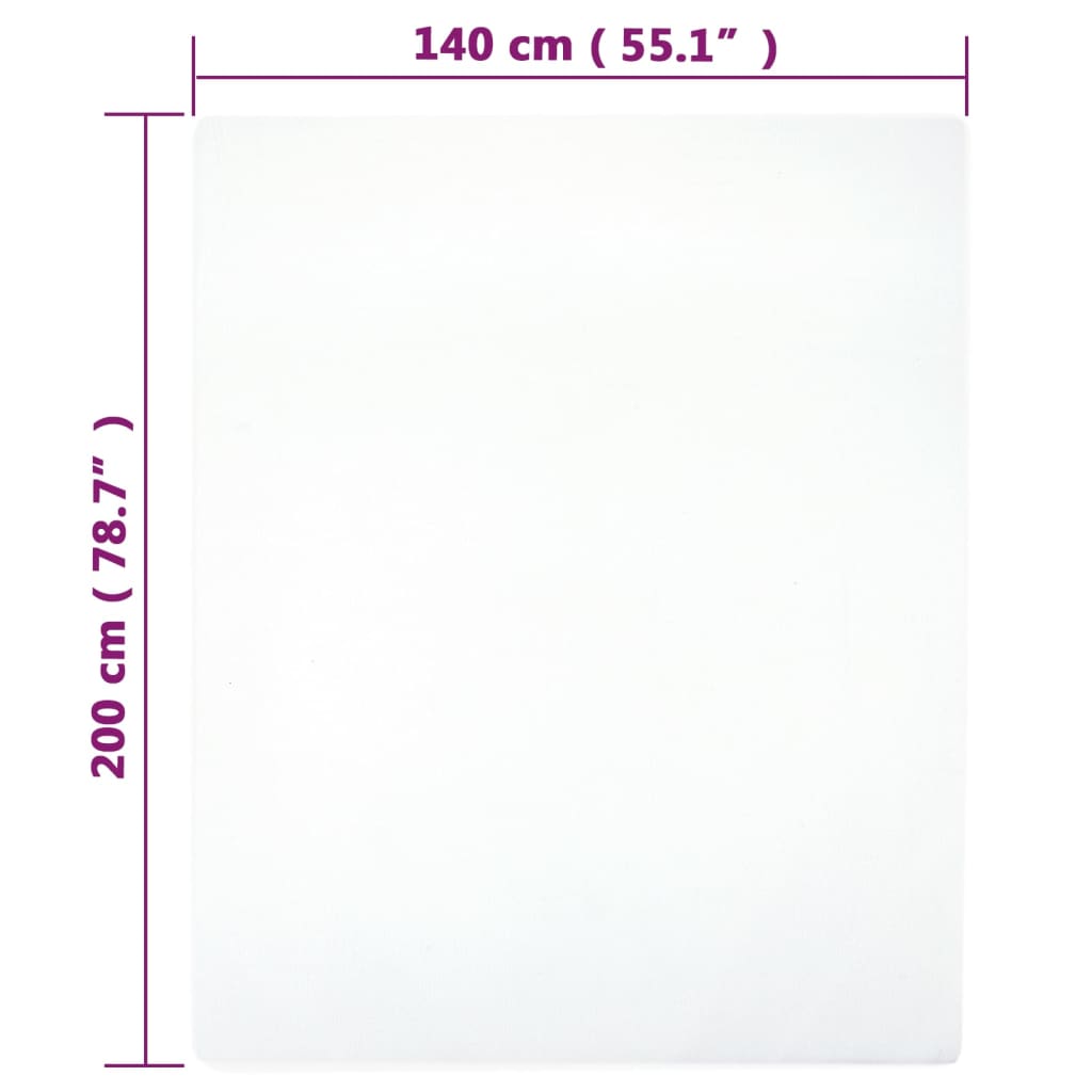 palagi ar gumiju, 2 gab., balti, 140x200 cm, kokvilna | Stepinfit.lv