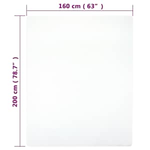 Jersey prostěradla 2 ks bílá 160x200 cm bavlna - obrázek 4